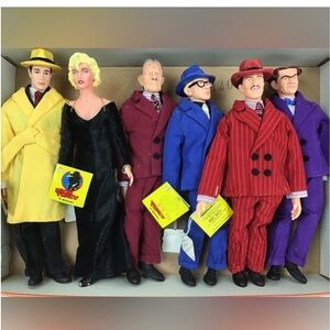 RARE All 6 Dick Tracy Madonna 1990 Complete Vintage Plush Doll Toys Figure Set